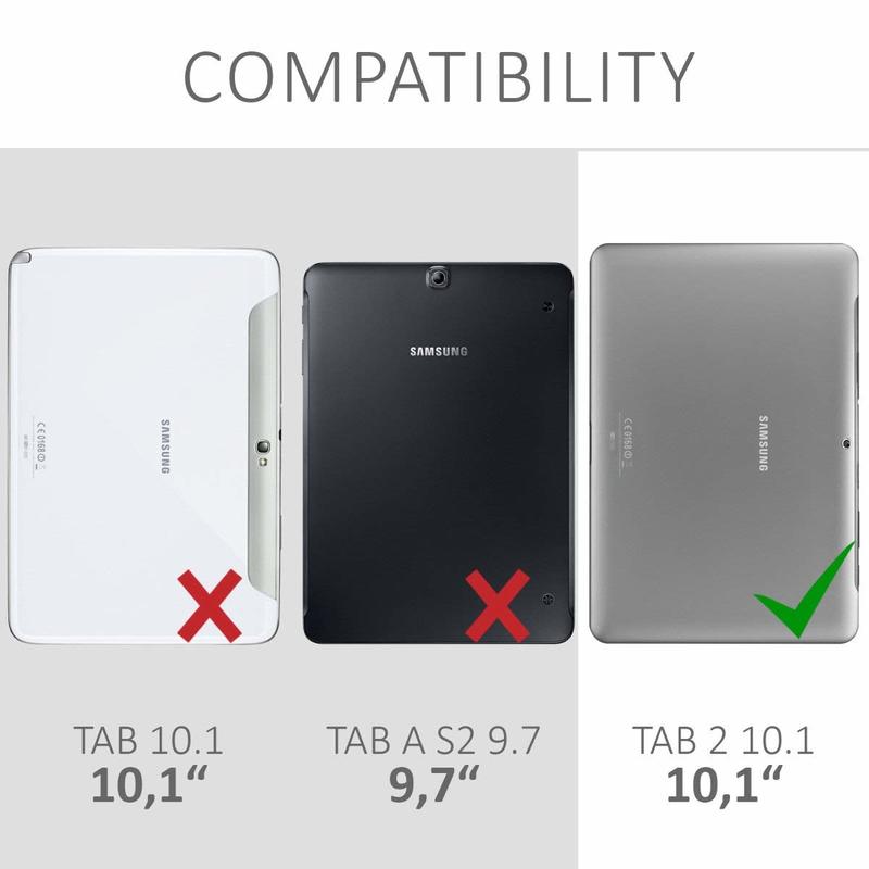 Voor Samsung Galaxy Tab 2 10.1 Case P5100 P5110 P7500 P7510 360 Roterende Smart Cover Pu Leather Case Gehard Glas (Niet Gratis)