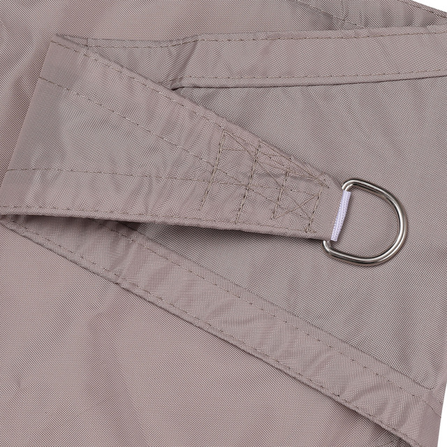Tewango 2 mx 2 mx 2m trekantet solsejl sejl polyester vandtæt anti-uv anwings udendørs gårdhave have swimmingpool skyggenet: Lysegrå