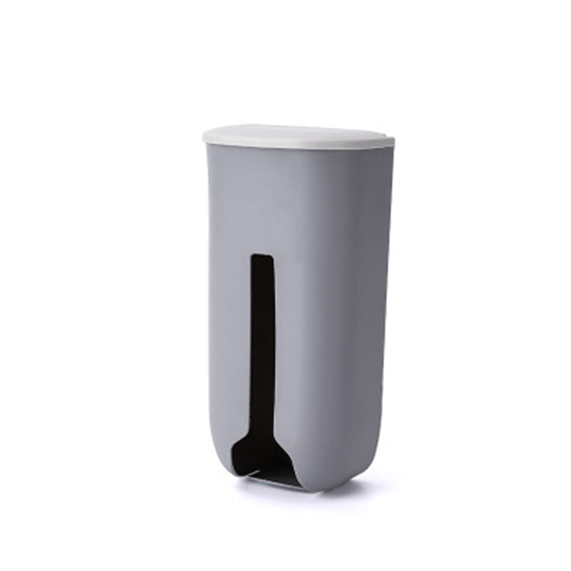 Organizer robić kuchni przenośny śmieci torba schowek przyjazne dla środowiska plastikowa torba na śmieci pojemnik ścienne wiszące ssania kubek Organizer: Szary