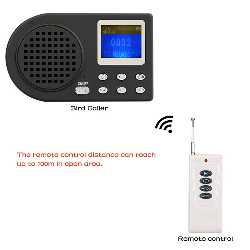 Vogel Anrufer Mp3 Spieler Köder Klang Lautsprecher Drahtlose Eu Stecker