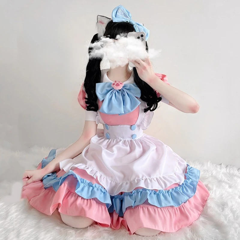 Robe Lolita Robe de Demoiselle d'honneur Grande Taille Jupe Mignonne Gros N Diego Fille Robe Cosplay Kostüme Gar Vajements
