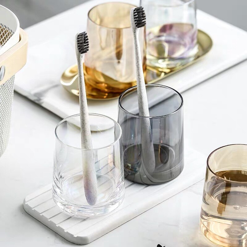 Hotel Vanity Countertops Bathroom Homestay Brush Tumbler Cup Bathroom Accessary