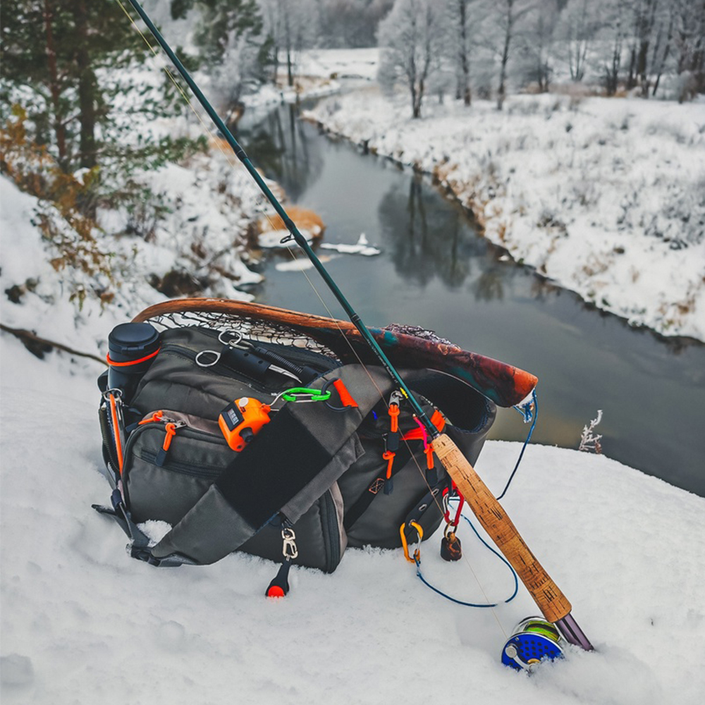 Kylebooker Fly Fishing Sling BackPack Fishing Tackle Storage Chest Pack Shoulder Bag for Fresh or Saltwater Fishing