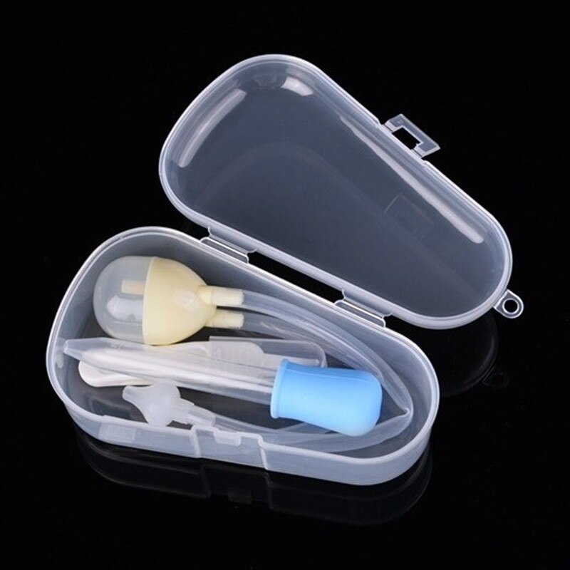 3 Stks/set Pasgeboren Baby Veiligheid Neus Cleaner Kids Vacuüm Zuig Siliconen Neuszuiger Set Zuigelingen Afdruipselglas Accessoires