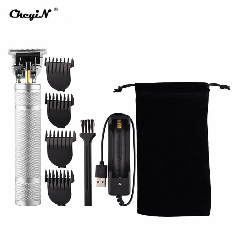 CkeyiN Pro Li T-Outliner Skeleton Heavy Hitter Cordless Trimmer Men 0mm Baldheaded Hair Clipper Finish Hair Cutting T9 Machine: RC433S