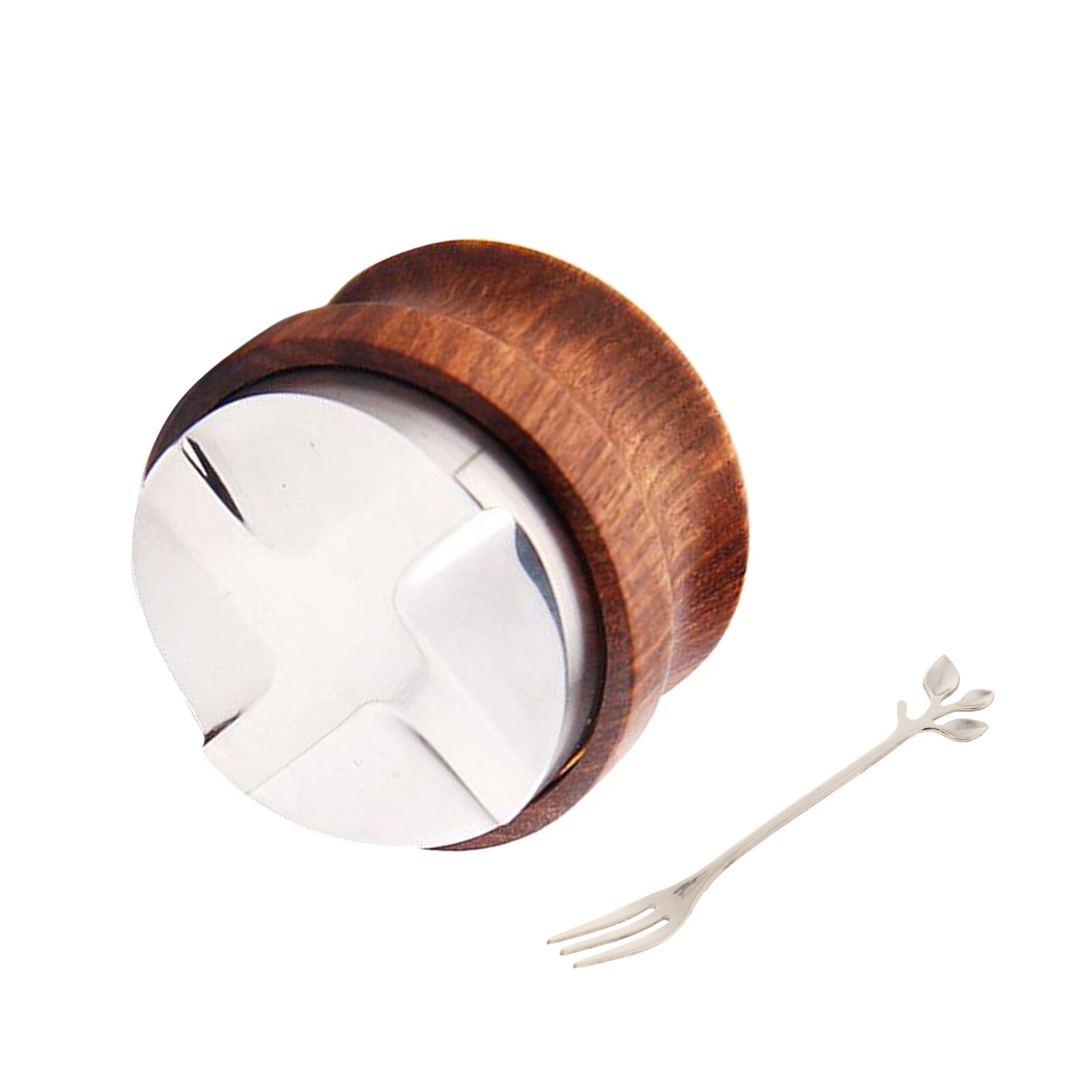 51Mm/53Mm Koffie Tamper Rvs Espresso Distributie Tool, Roestvrij Staal Base, Geel Palissander Handvat