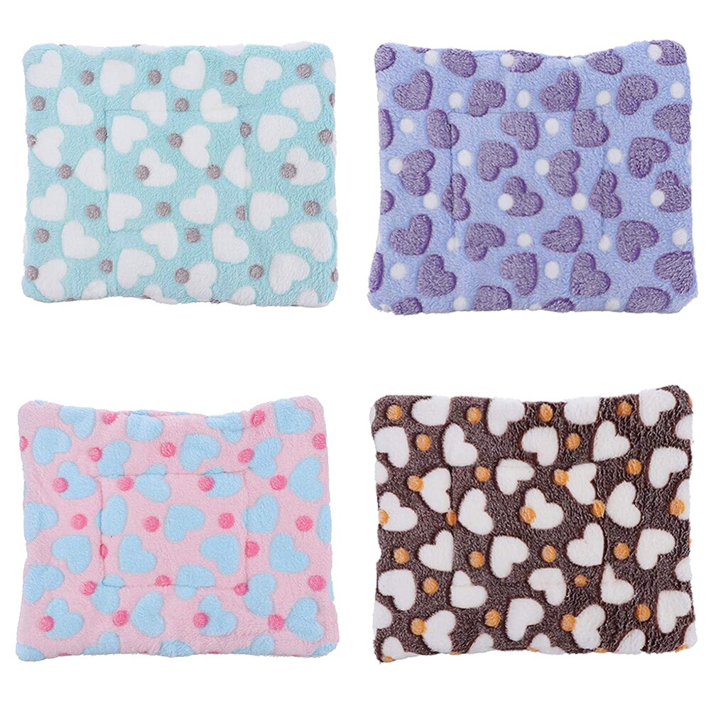 Soft Fleece Pet Mat Deken Klein Dier Cavia Hamster Bed Huis Winter Warm Eekhoorn Egel Konijn Chinchilla Mat Nest