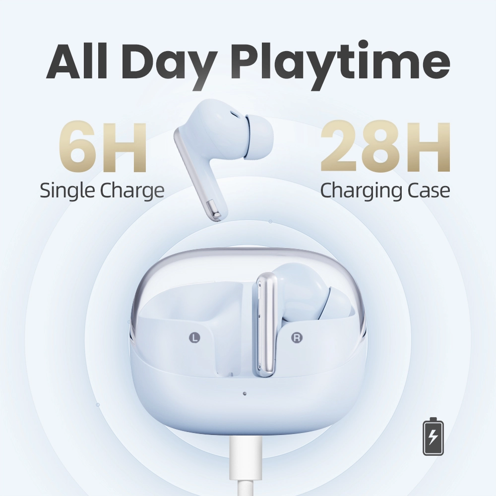 SHANLING MTW60 True Wireless Bluetooth V5.3 Eaebuds 13mm Dynamiczny sterownik Douszne słuchawki douszne Aktywna redukcja szumów AAC SBC