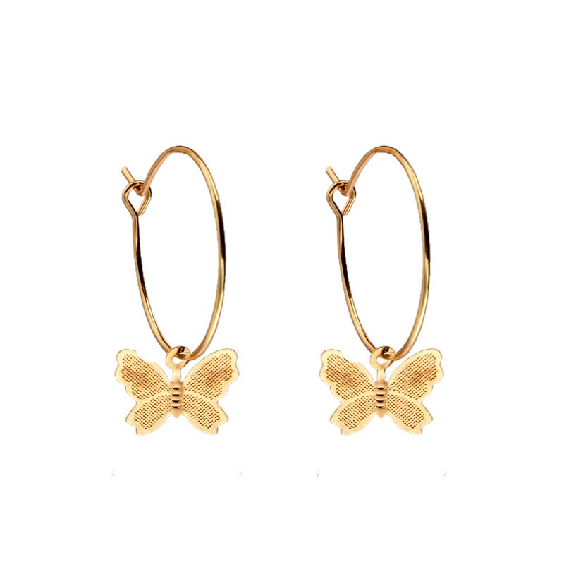 JUST FEEL Boho Cute Butterfly Choker Necklace For Women Gold Clavicle Chain Statement Collar Female Chocker Jewelry