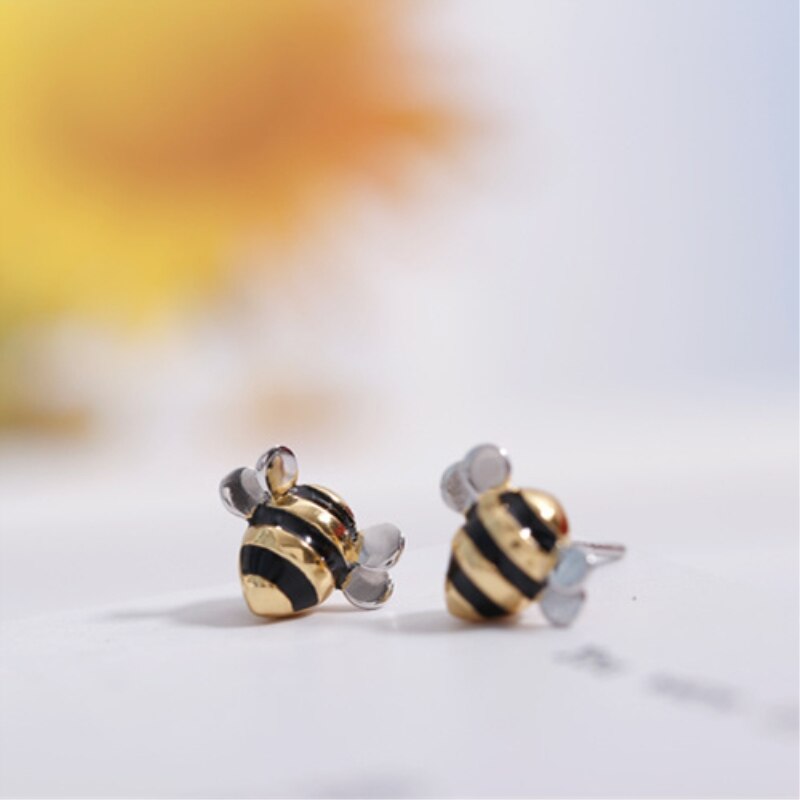 WYEAIIR-Cadena de clavícula de Plata de Ley 925 para mujer, collar con de abeja, dulce y , con personalidad literaria versátil