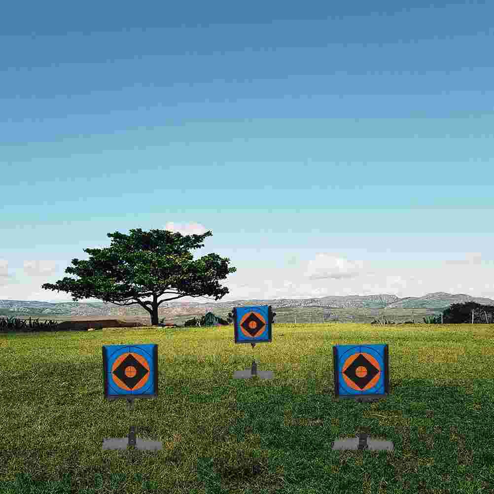 1 Set Target Paper Support Rack Shooting Target Paper Bracket Stainless Steel Thick Target Stand