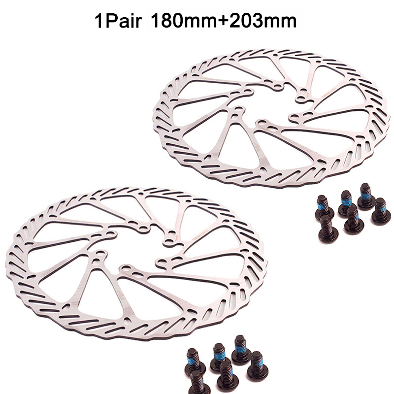 2 unidades AVID Rotor de freno de bicicleta disco de Rotor MTB 160mm 180mm 203mm Rotor de bicicleta para freno de Rotor Sram pieza de freno hidráulico de bicicleta de montaña: Gris claro