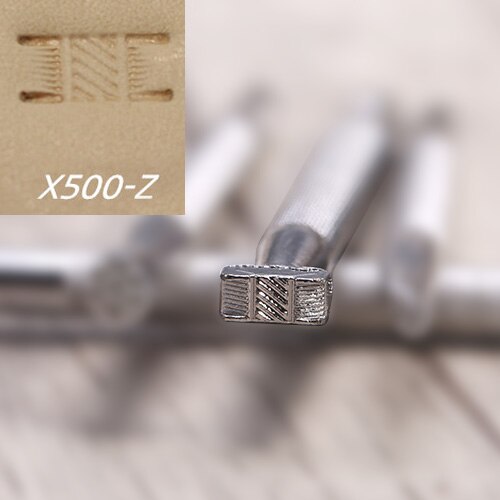 DIY Alloy Leather Printing Tool Working Saddle Making Tools Craft Stamps Set Carving for Leathers: X500Z  Z