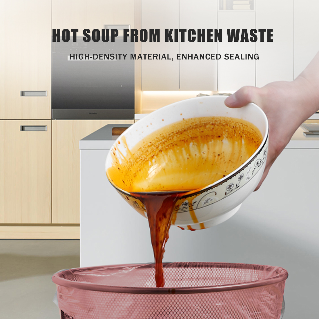45x50cm Household Thicken Garbage Bags Disposable Environmental Storage Bag Multicolor Trash Bags Large Leak-proof Waste Bag