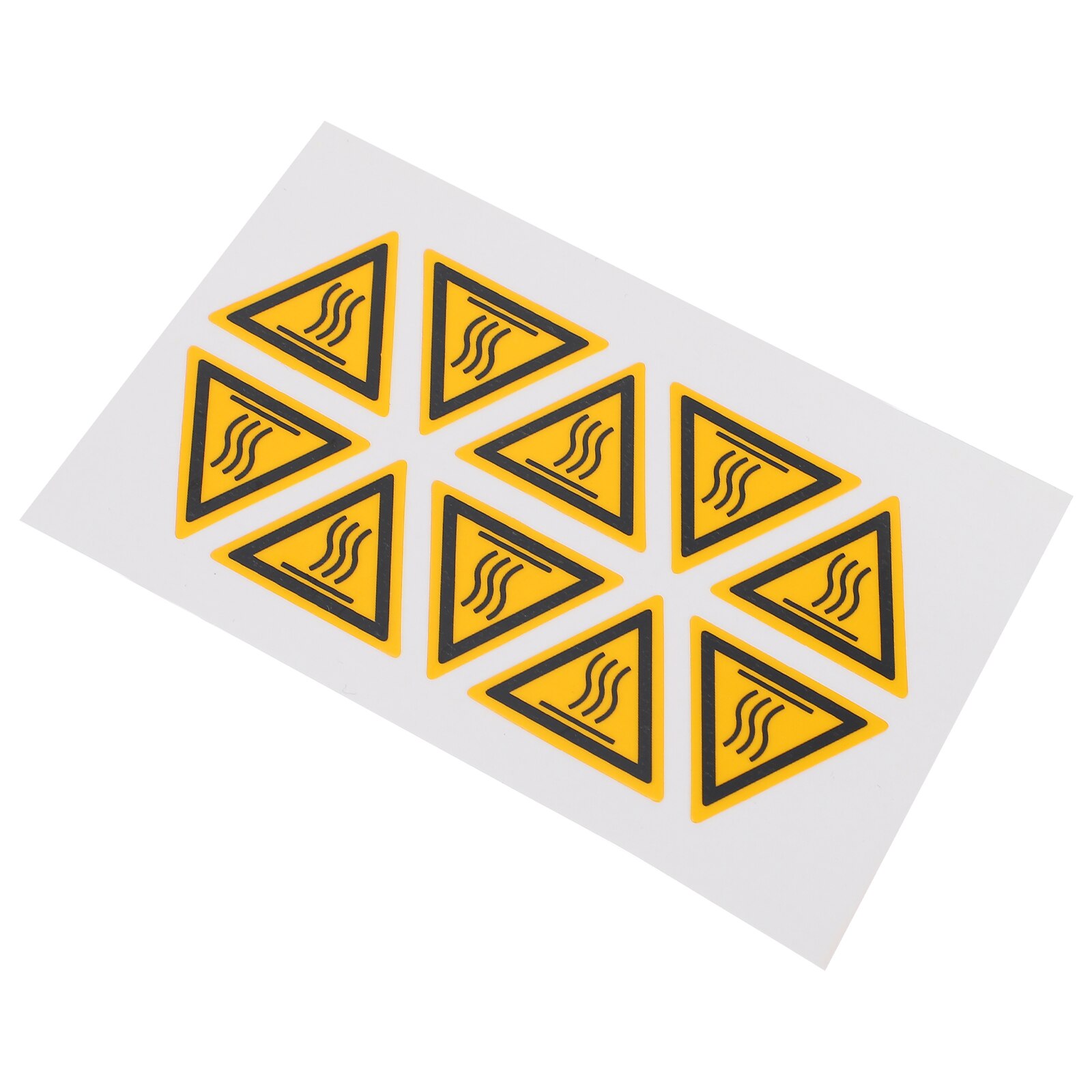 10Pcs Apparatuur Hoge Temperatuur Waarschuwing Sticker Voorzichtigheid Verbranden Label Sticker: Default Title