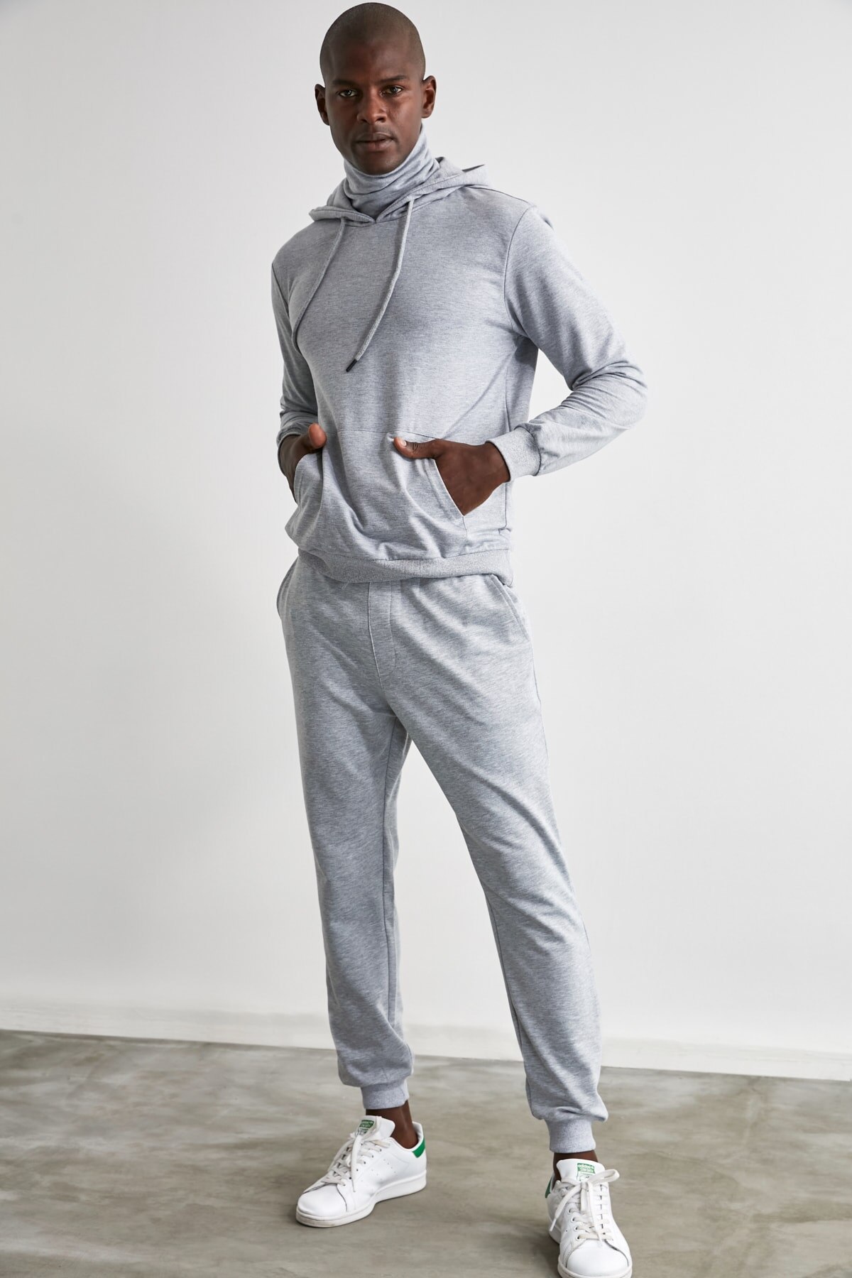 Gray Male Beli Pettitoes Fitted Sweatpants TMNSS20EA0053