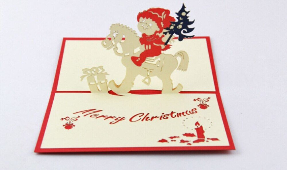 Kerst baby 3D pop up kaart/Kerst cardFree /sneeuwpop