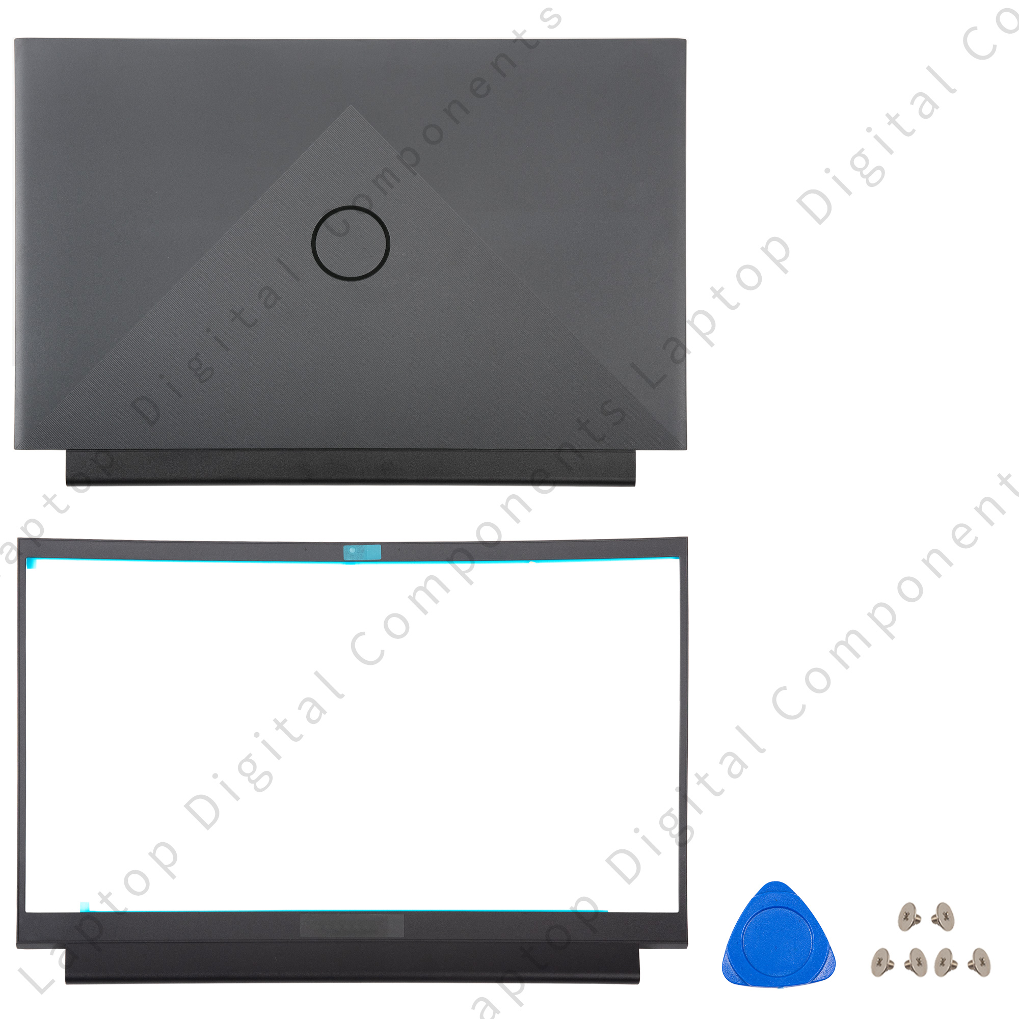 Nowość Pokrowiec na laptopa Dell G15 5510 5511 5515 5520 5525 Pokrywa tylna LCD Przednia ramka Palmrest Dolna obudowa Zawiasy Pokrywa notebooka: Złota
