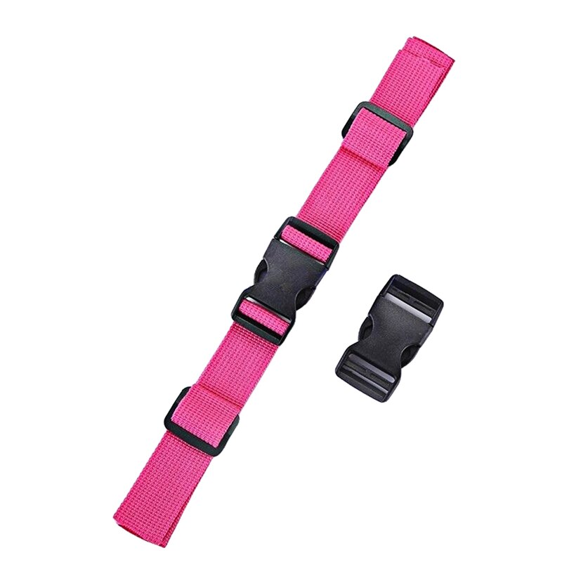 Adjustable Children&#39;s Outdoor Backpack Shoulder Strap Fixed Belt Strap Non-slip Pull Belt Bag Chest Strap: Hot Pink