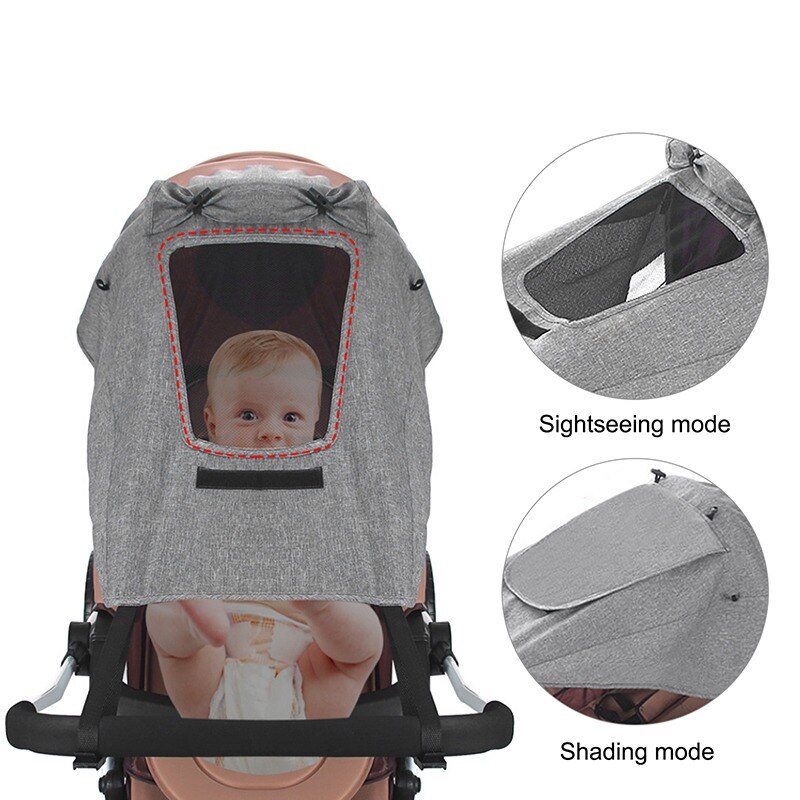 Baby Stroller Awning UV Protection Sunscreen Pushchairs Sun Canopy Universal Prams Sunshade Prams Stroller Accessories