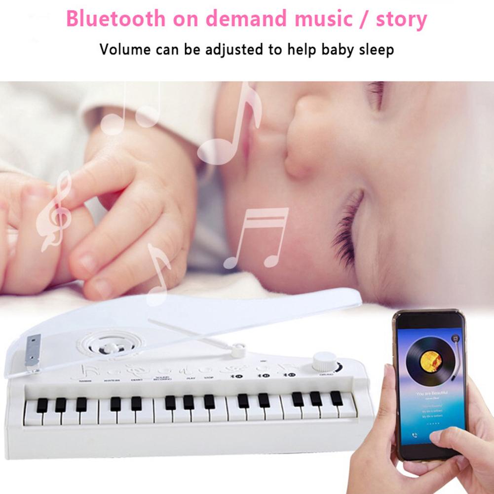 Mini 31 Key Bluetooth Piano Muziek Hd Gesprekken Usb Opladen Inductie Licht Toetsenbord Speelgoed Kinderen Vroege Onderwijs Cognitie Speelgoed