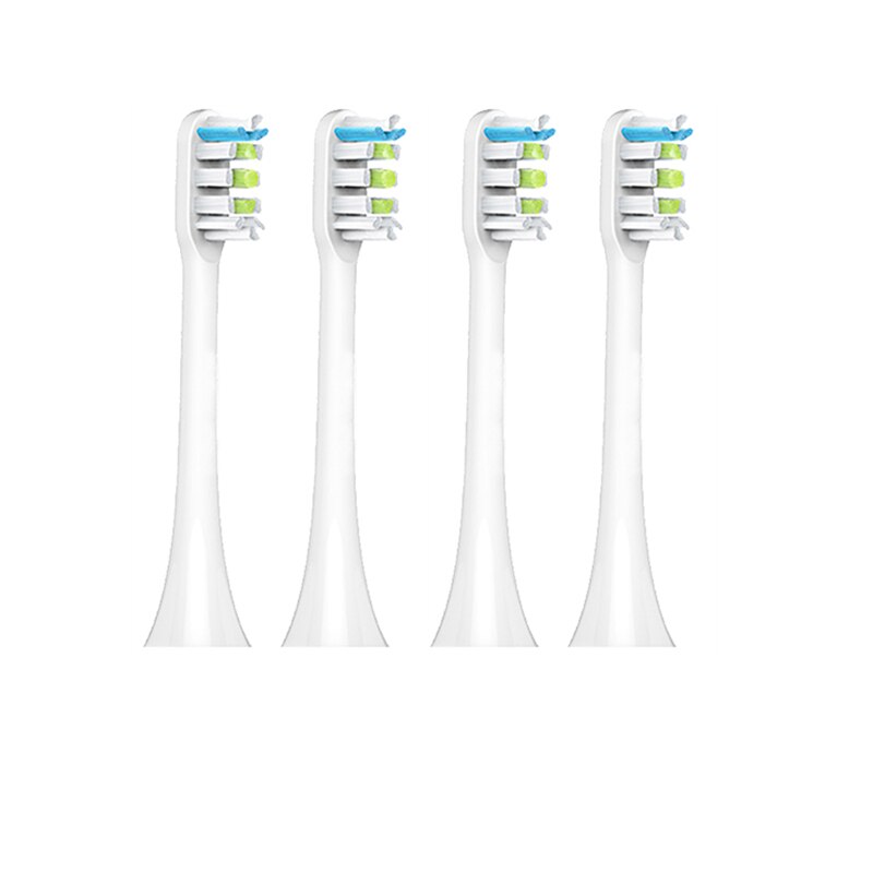 Wymienne główki robić szczoteczek pasują robić Xiaomi SOOCAS X1 X3 X3U X5 SOOCARE elektryczny soniczna szczoteczka robić zębów miękkie wymienne dysze robić szczoteczek: 4 szt biały