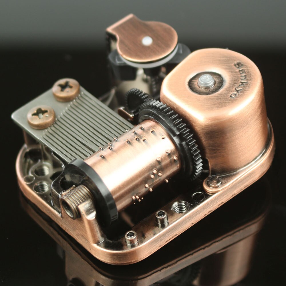 Handling Sankyo Red Bronze Clockwork Movement Sports Accessories DIY Music Box Music Sports Set 18 Sound Beautiful Melody