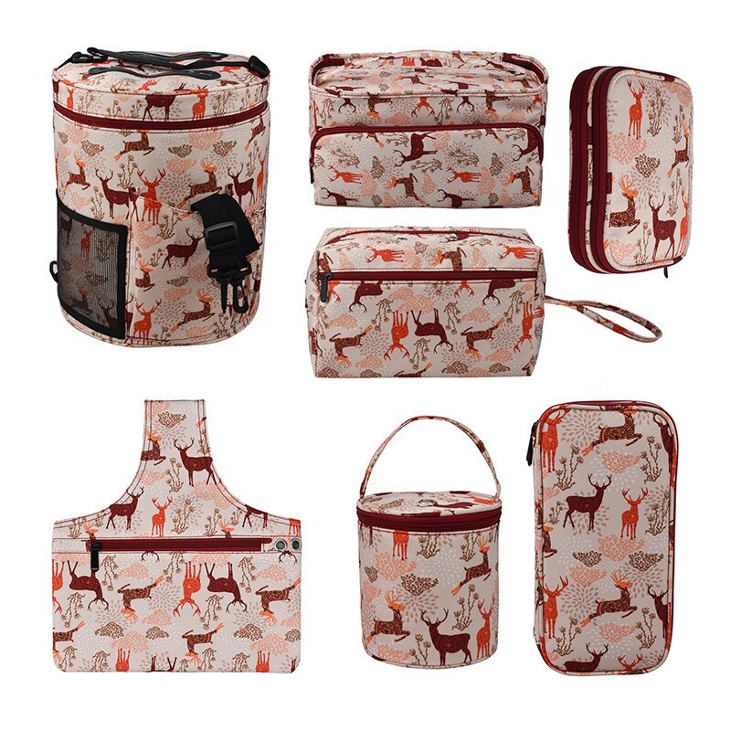Yarn Wool Knitting Bag Organizer Yarn Storage Case For Crocheting Hook Knitting Needles Wool Storage Tote Bag