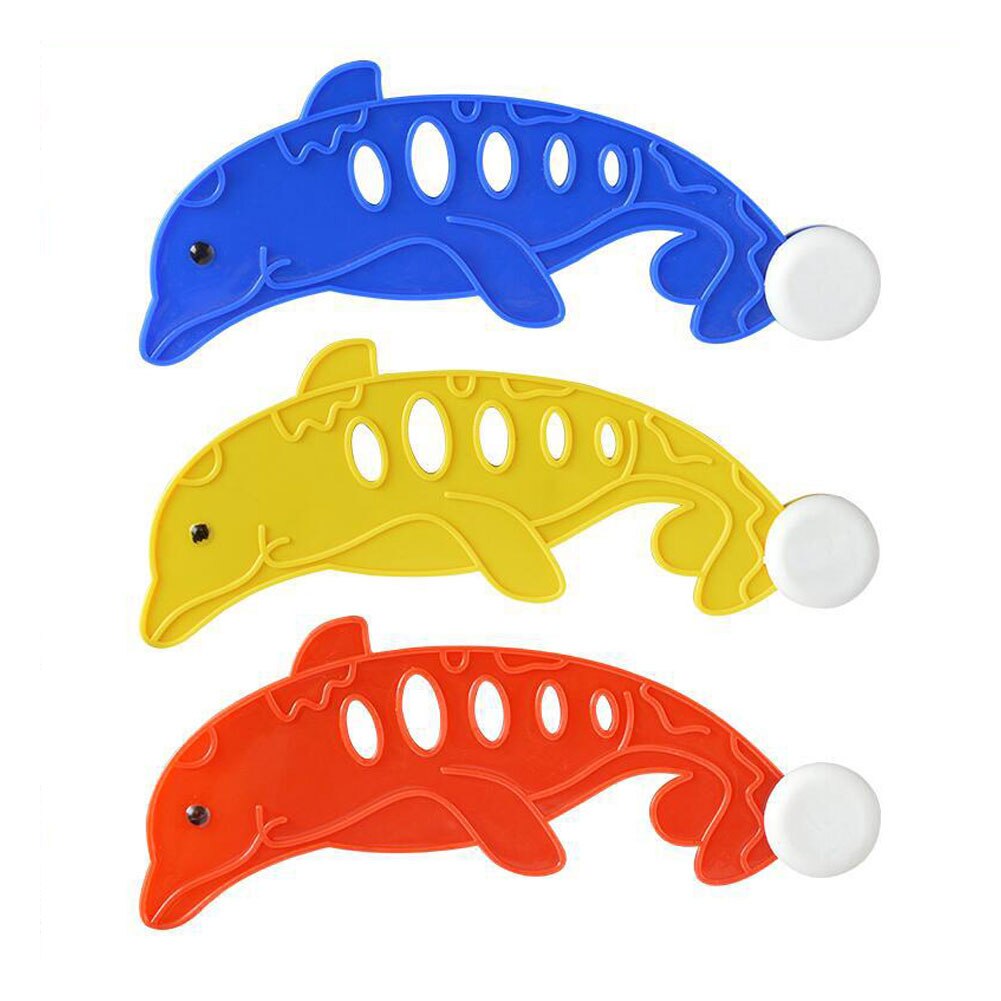 Gioco di immersioni Set di giocattoli piscina giocattolo da lancio immersione anelli da nuoto cerchio subacqueo bambini regalo estivo piscina da spiaggia giocattolo da allenamento per immersioni: 3pcs Dolphins