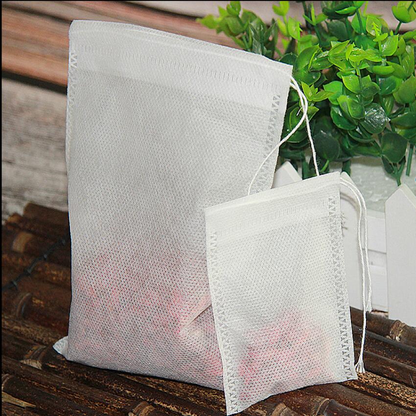 Bolsitas vacías para té perfumado con filtro Heal, bolsas de té desechables para hierbas, Té suelto, 8X10, 6X8CM, 500 Uds.