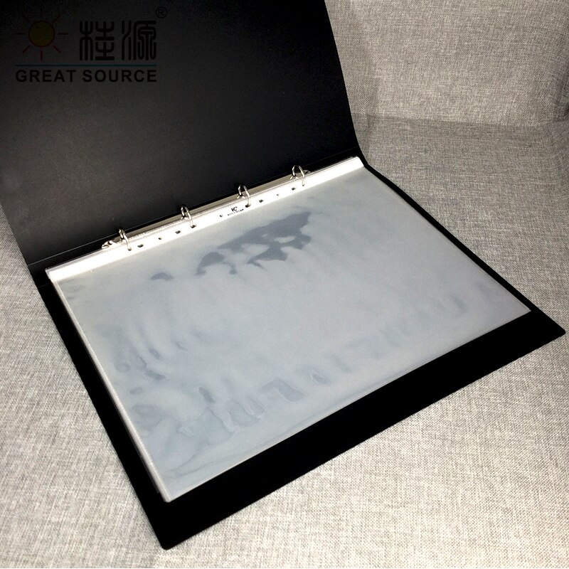 A3 Presentation Bag A3 Binder File Bag Poly-Punched Pocket 11 Holes For A3 Ring Binder Folder W32*H43.5cm(12.6" * 17.13")(25pcs)