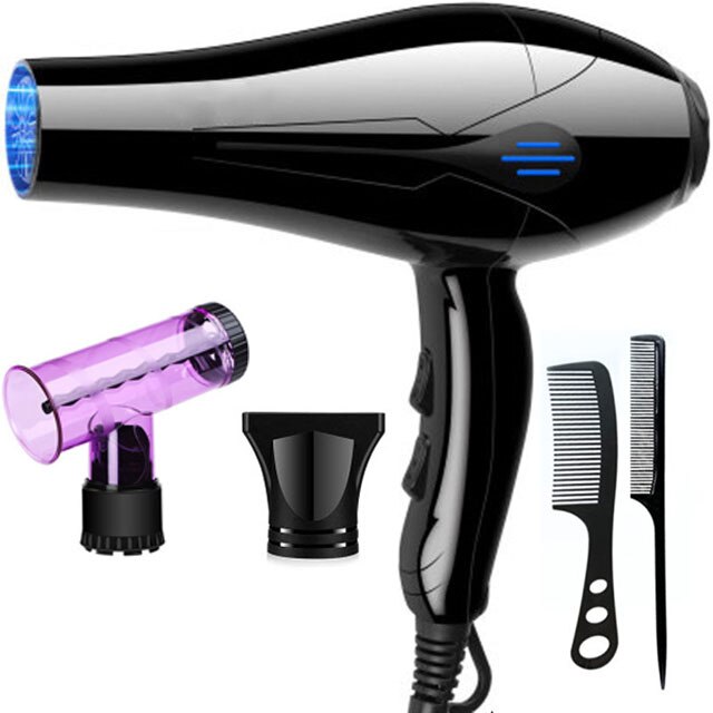 2200W Hair Dryer 240VStrong Power Barber Salon Styling Tools /Cold Air Blow Dryer 5 levels of Adjustment viaje: Curly artifact