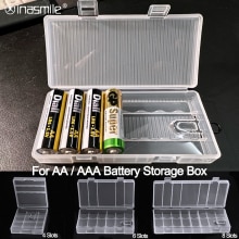 2 4 8 Slots Aa Aaa Plastic Batterij Houder Opbergdoos Batterij Case Cover Voor Aa Aaa Oplaadbare Batterij Container organizer