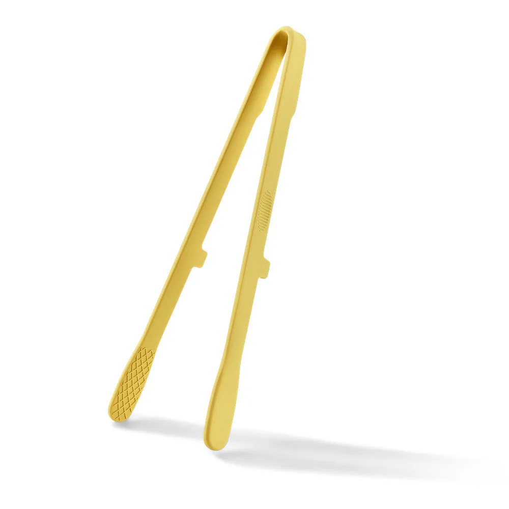 1Pcs Silicone Toast Tongs Kitchen Accessories Trivet Tongs for Kitchen Tongs Non-slip Cooking Clip Clamp BBQ Salad Tools Grill: Red
