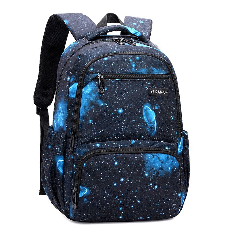 Waterdichte Nylon Schooltassen Voor Kinderen Schooltas Lichtgewicht Rugzak Meisjes Jongens Rugzakken Kids Schooltas Mochila Escolar: blue starry sky  S