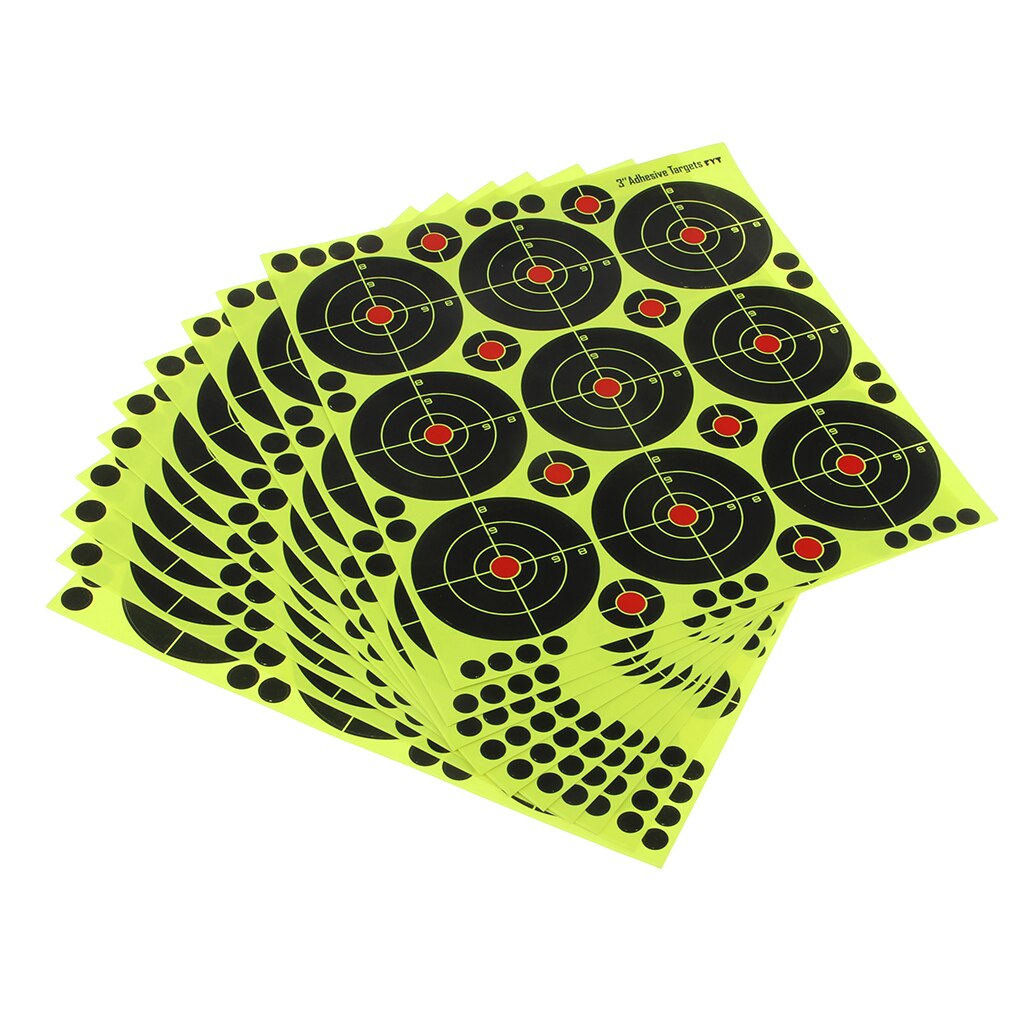 90pcs Range Paper Target Splatter And Self Adhesive, Dia. 8cm