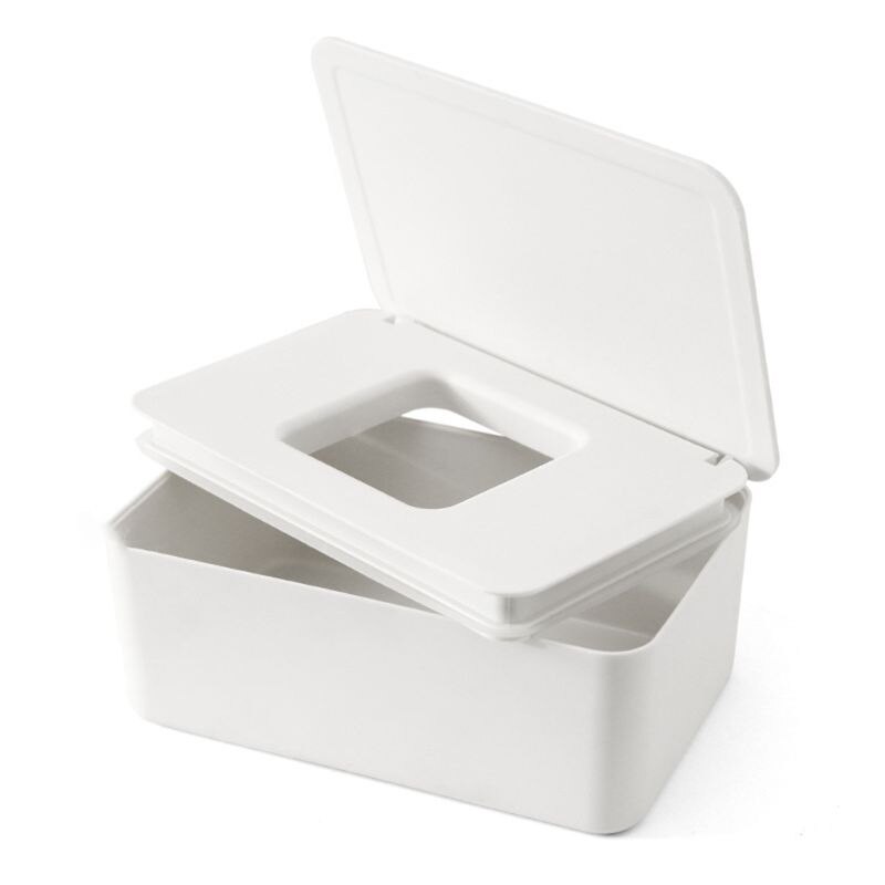 Babydoekjes Dispenser Tissue Servet Geval Houder Mond Masker Opbergdoos Drie-Layer Seal Antislip Plastic container