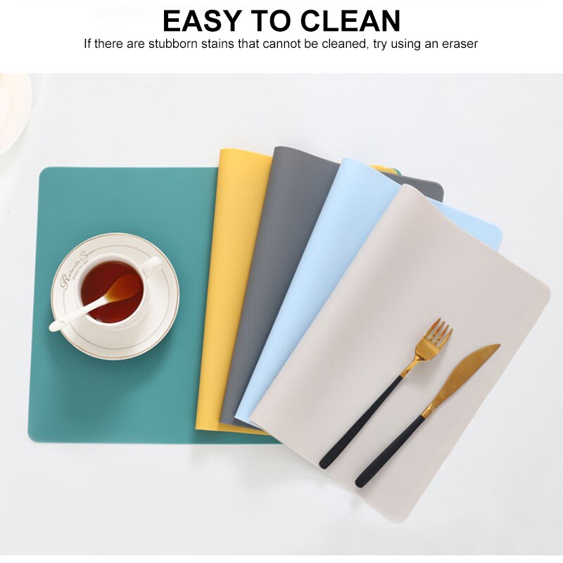 Waterproof Pad Extra Large Silicone Mat Heat Resistant Sheet Kitchen Counter Protector Vinyl Craft Mats Non Slip Table Placemat