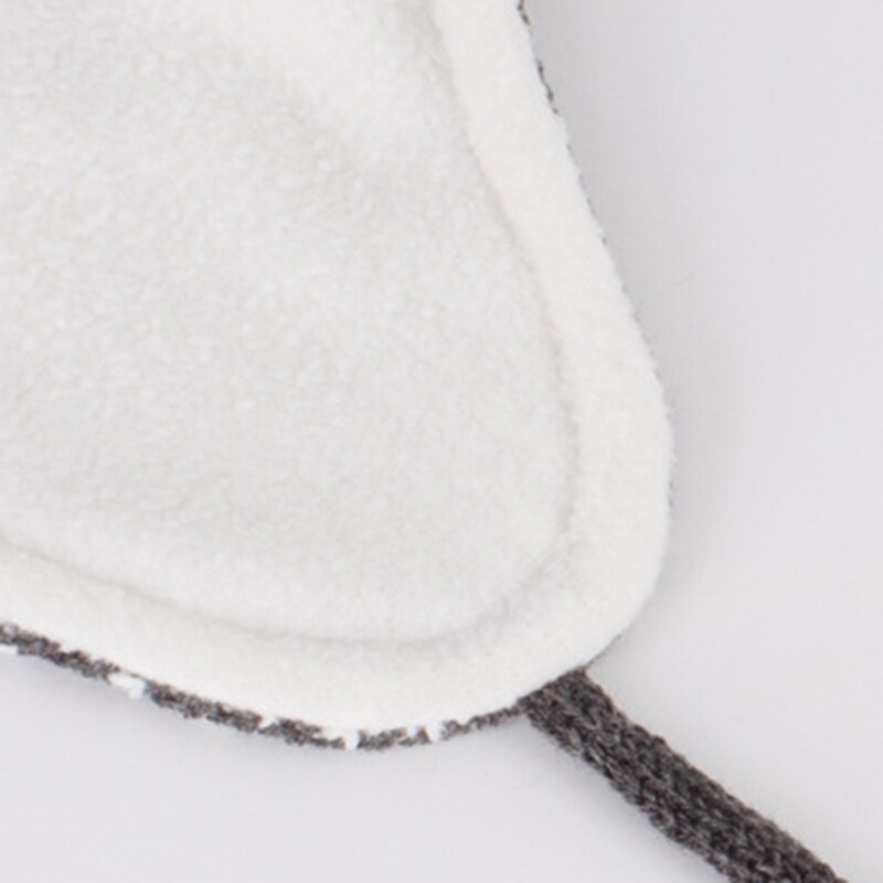 Chapeau avec oreillettes de noël pour enfants, bonnet d'hiver épaissi en tricot , accessoires pour bébés, garçons et filles