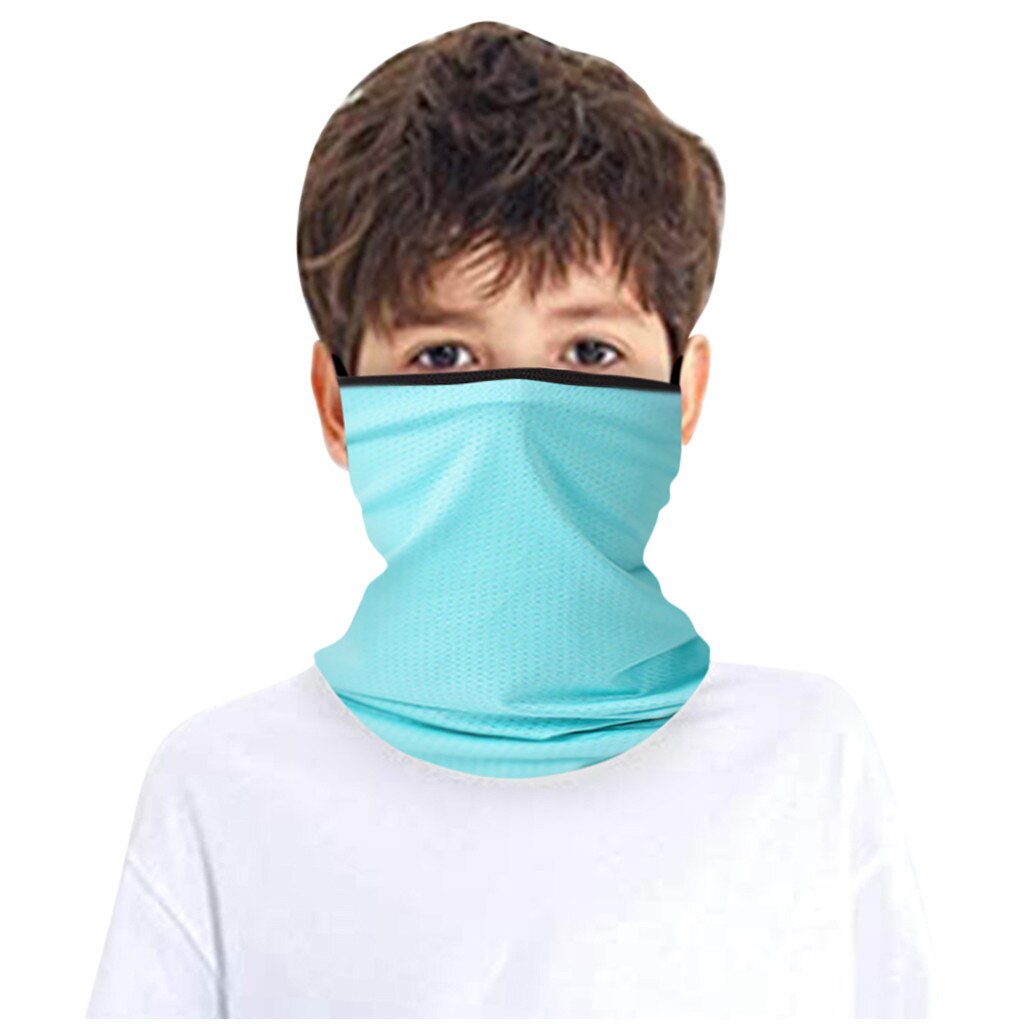 25#  kinder rave bandana sjaals nekwarmer buis hoofddeksels voor jongens en meisjes gezichtssjaal buitensporten halve gezichtsfiets sjaal: G