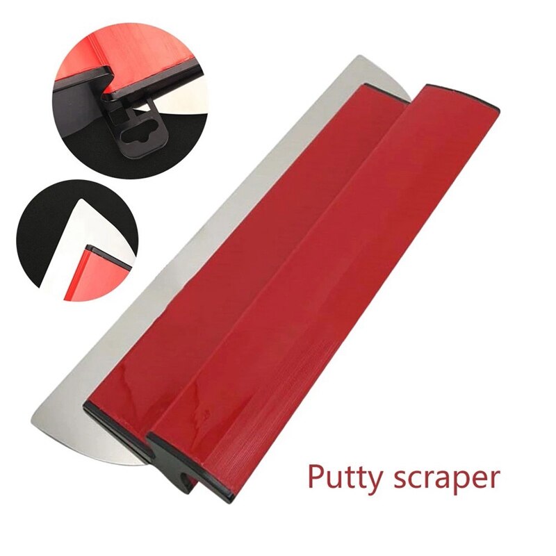 Espátula para alisar paneles de yeso, herramientas de pared, cuchilla flexible para pintar, espátula de acabado de 15,7 pulgadas y 40Cm, idealmente