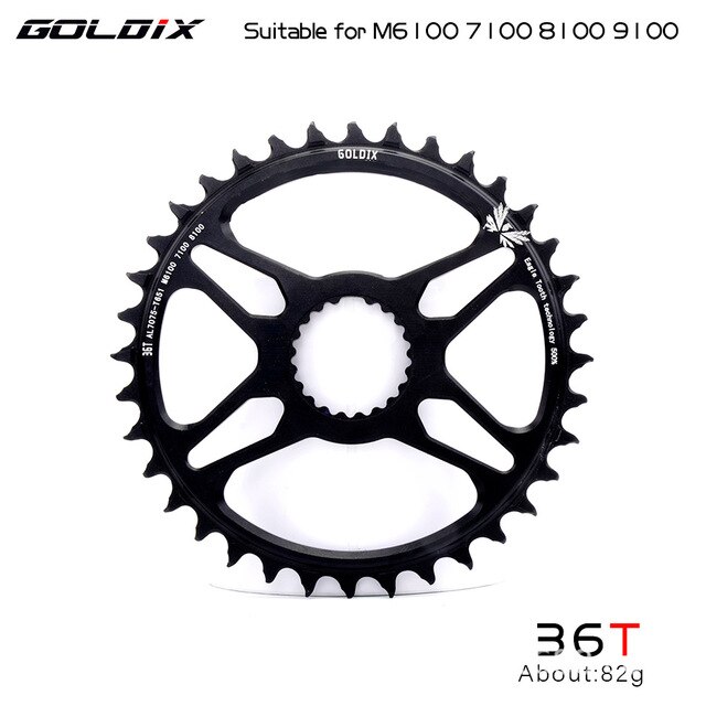 Direct Mount 32T 34T 36T 38T 40T Fiets Kettingblad Mtb Smalle Brede Fiets Kettingwiel Voor deore Xt M7100 M8100 M9100 12S Crankse: 36T