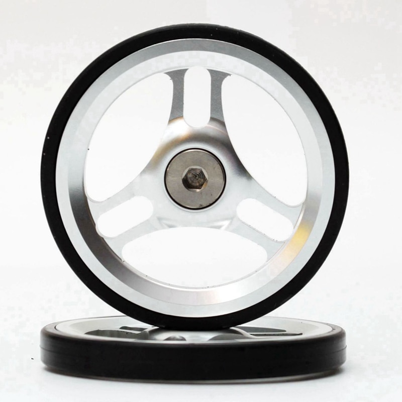 ACEOFFIX EZ-3 60mm Aluminium Eazy Wheels 45g pair for Brompton Bicycle easy pulling