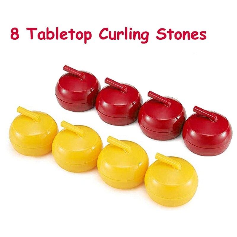 N0HA Foldable Mini Curling Table Curling Ball Tabletop Curling Game For Kid Adult Family School Travel Tabletop Culing Game