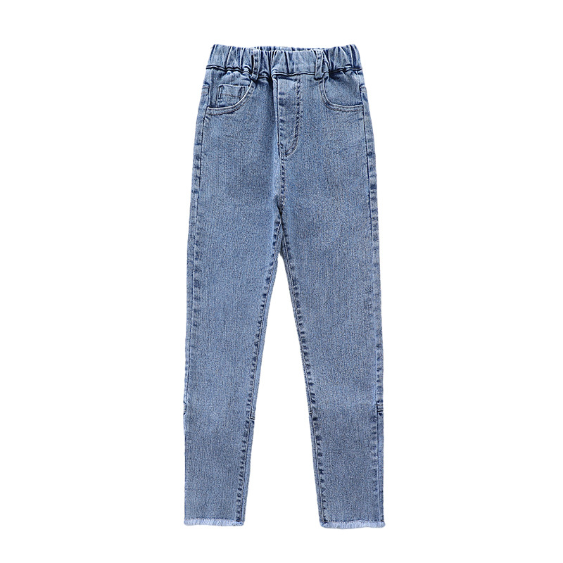 Streetwear Teen Girl Bodycon Jeans Teenage Patchwork Harajuku Aesthetic Pant Jeans Children High Waisted Denim 90s Jeans: 8