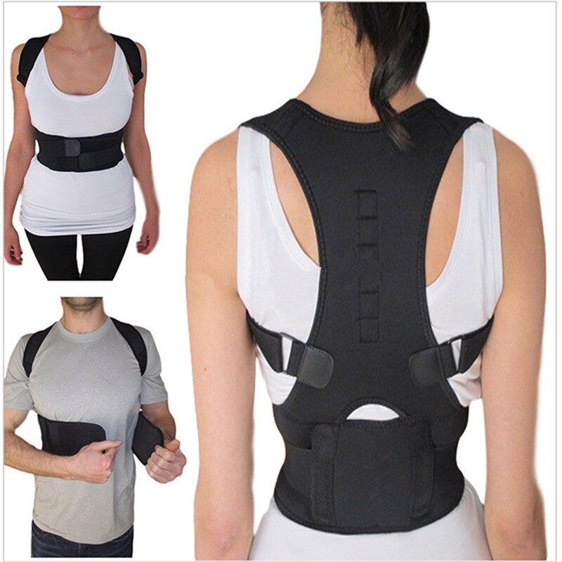 Cinturón de soporte ortopédico para mujer, Corrector de postura, imanes, moldeadores de cuerpo, Corrector de postura magnético