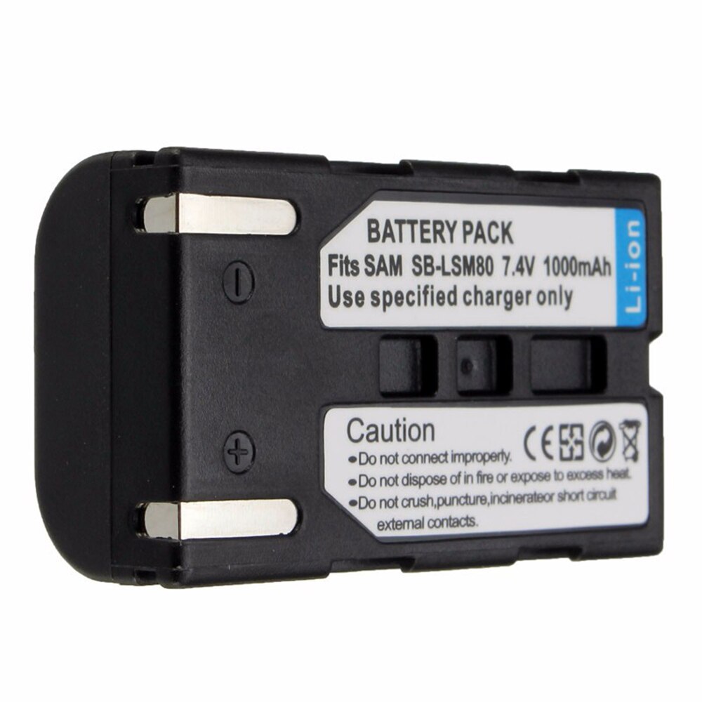 1000Mah LSM-80 SB-LSM80 LSM80 Camera Batterij Rechageable Batterij Voor Samsung VP-DC175 VP-DC565 VP-DC575 SC-D357