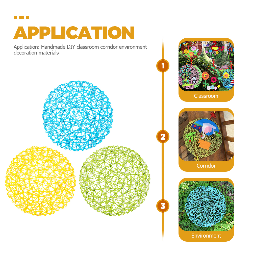 3pcs Children DIY Hanging Craft Kit DIY Hanging Craft Ornaments Party Supplies