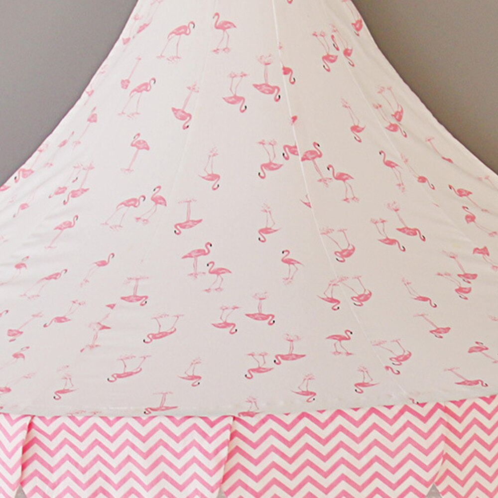 Rideau de canopée en dentelle blanche pour filles, Tipi de princesse rond pour enfants, tente de jeu, décoration de chambre, lit de bébé, filet de berceau suspendu