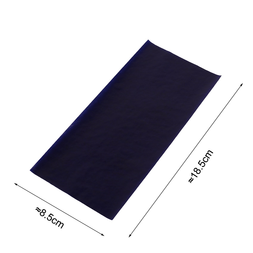 50PCS Blue Double Sided Carbon Paper 48K Thin Type Stationery Paper Finance Office Supplies Stationery Paper